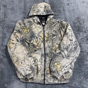 World Famous Sports Burly Camo Jacket Mens 2XL Camo Insulated Hooded MCJ101